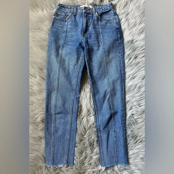 REFORMATION Seamed Jean Celtic Wash Cotton
Cigarette Straight Jeans Size 26 - Picture 5 of 11